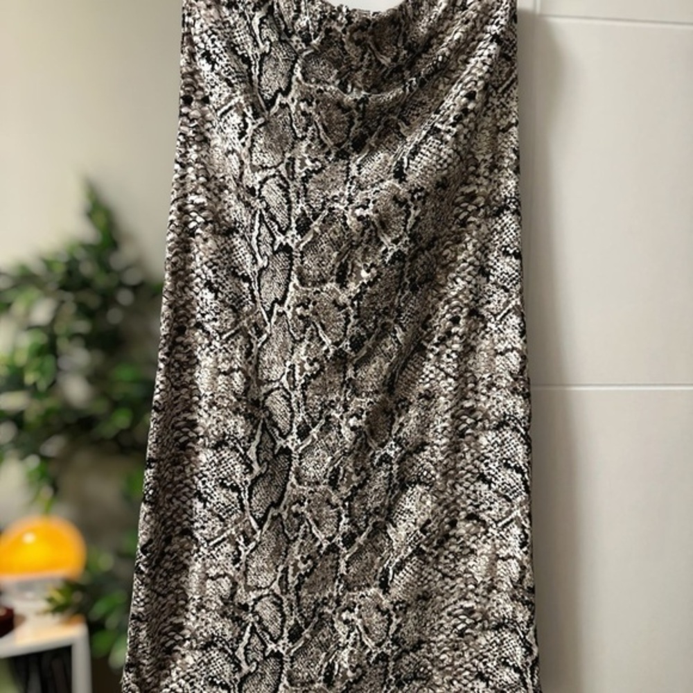Ardene Snake Print Strapless Dress